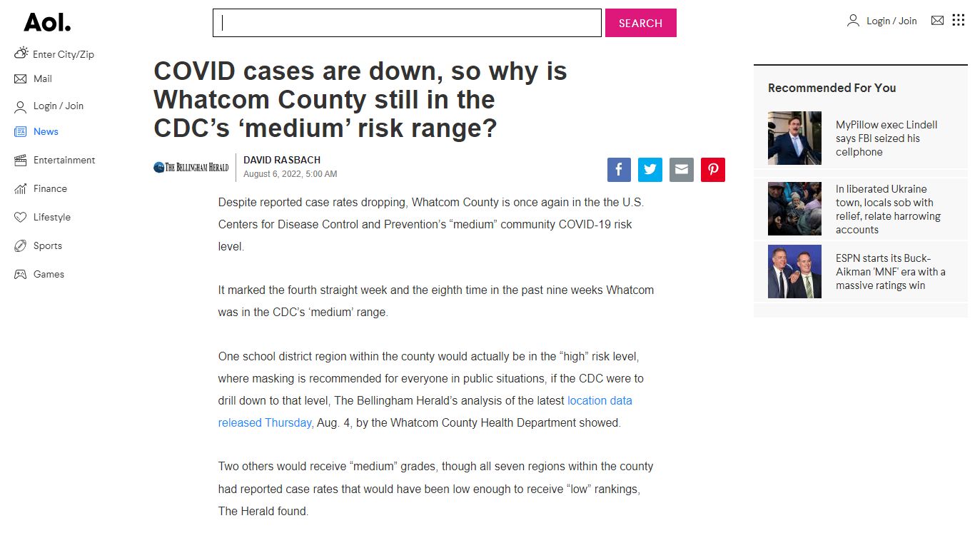 COVID cases are down, so why is Whatcom County still in the CDC’s ...